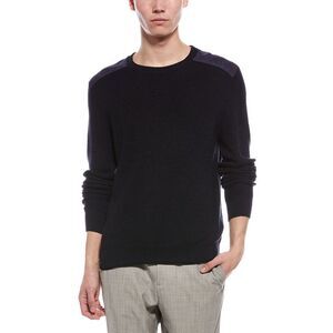 Bruno Magli Mens  Merino Wool Crewneck Sweater, Navy
